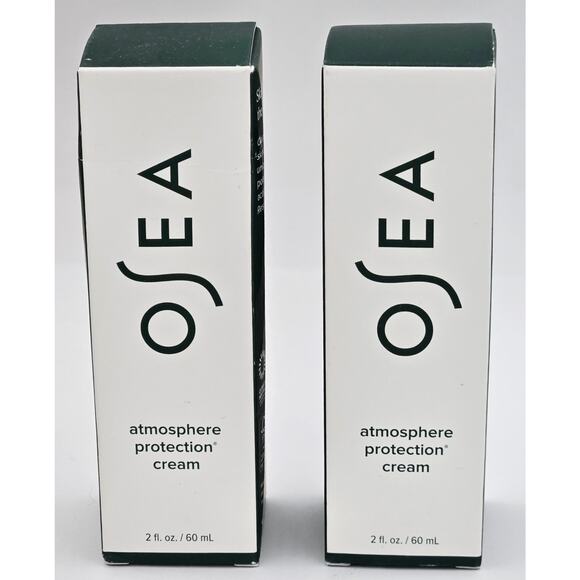 2 Pack OSEA~Atmosphere Protection Cream~Lightweight Moisturizer~2oz/60ml ea NEW
